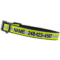 Reflective Personalized Embroidered Collars